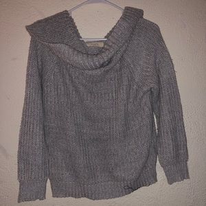 Grey knit sweater